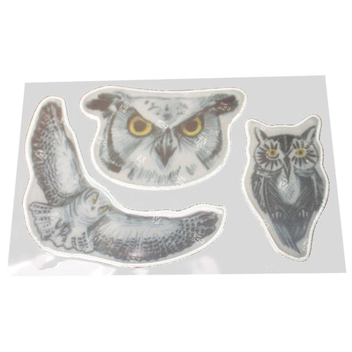 Pelėdos atšvaitų lipdukų rinkinys / Owls reflective sticker set - Neshkis
