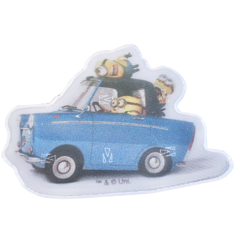 Pimpačkiukų automobilis atšvaitas lipdukas/ Minion car sticker reflector - Neshkis